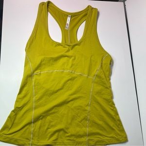 Fabletics racerback tank women’s medium yellow